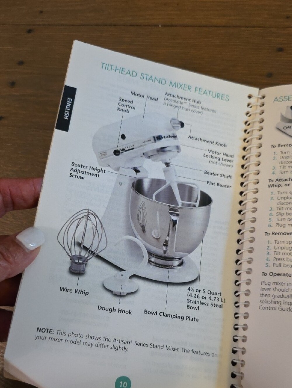 KitchenAid Tilt Head Stand Mixer Instructions & Recipes Manual Vintage 2006 - Picture 2 of 4